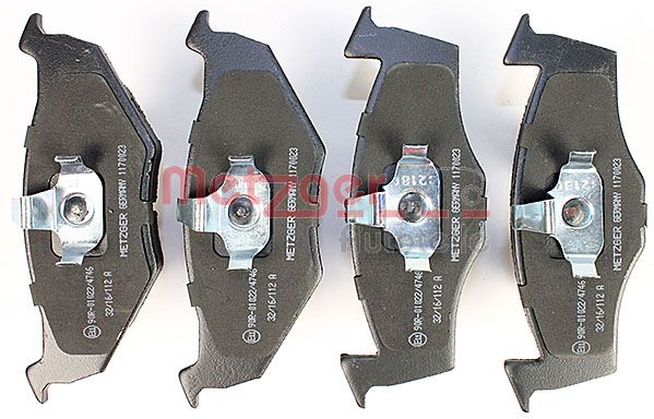 METZGER 1170023 Bremsbelagsatz, Scheibenbremse
